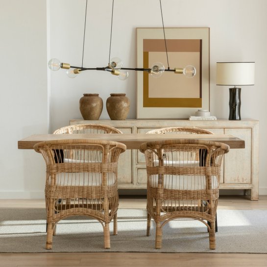 Kenay Home Mesa De Comedor Rectangular Natural 180