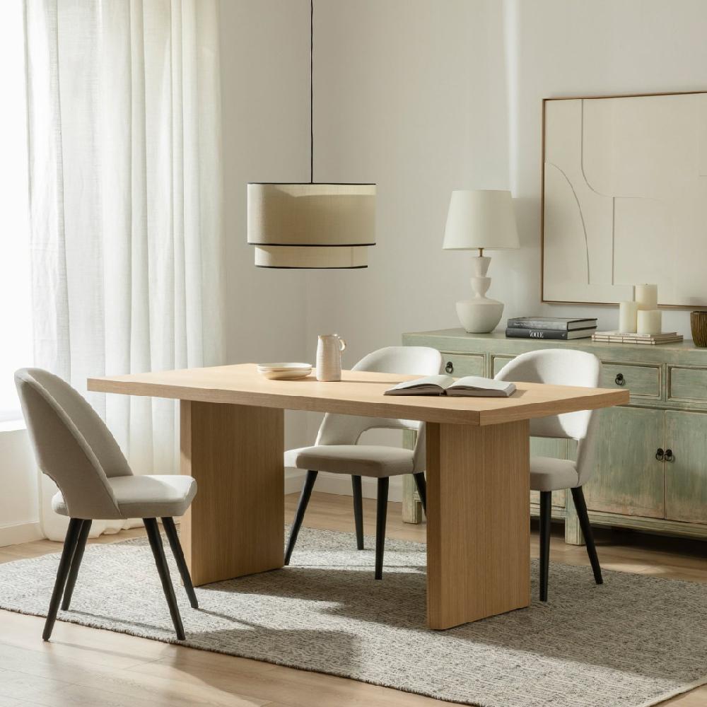 kenay home Mesa de comedor rectangular natural 180