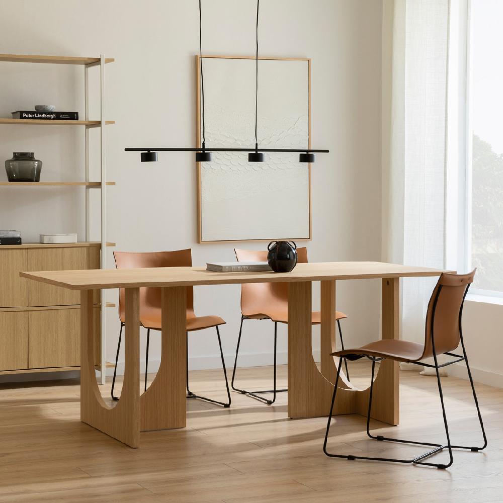 kenay home Mesa de comedor rectangular natural 200