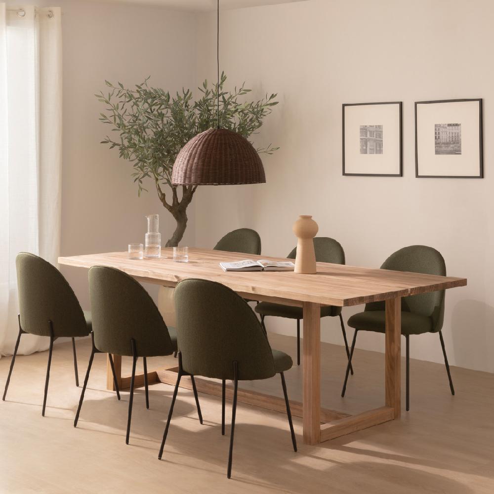 kenay home Mesa de comedor rectangular natural 220