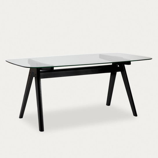 Kenay Home Mesa De Comedor Rectangular Negra 180