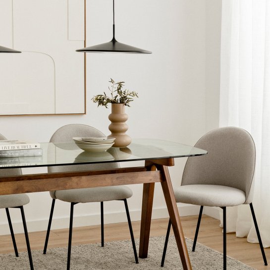 Kenay Home Mesa De Comedor Rectangular Nogal 160