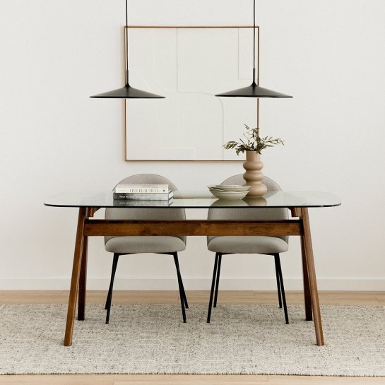 Kenay Home Mesa De Comedor Rectangular Nogal 160