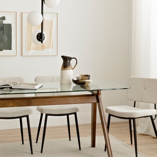 Kenay Home Mesa De Comedor Rectangular Nogal 180