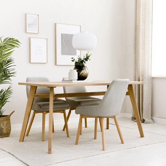 Kenay Home Mesa De Comedor Rectangular Roble 160