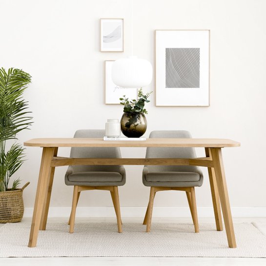 Kenay Home Mesa De Comedor Rectangular Roble 160