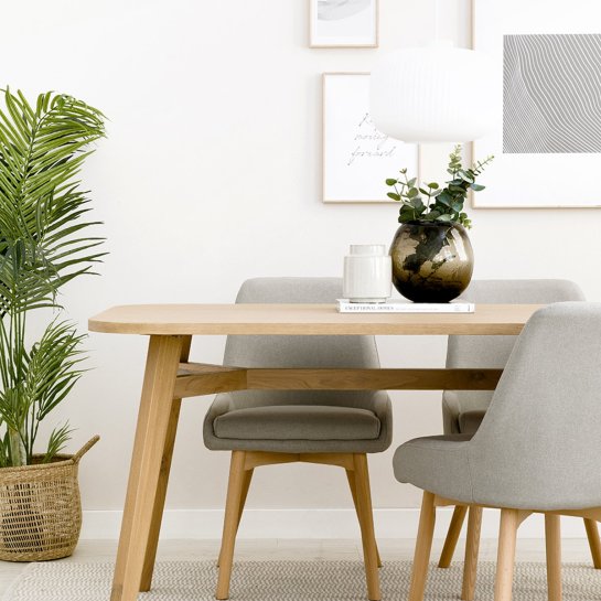 Kenay Home Mesa De Comedor Rectangular Roble 160