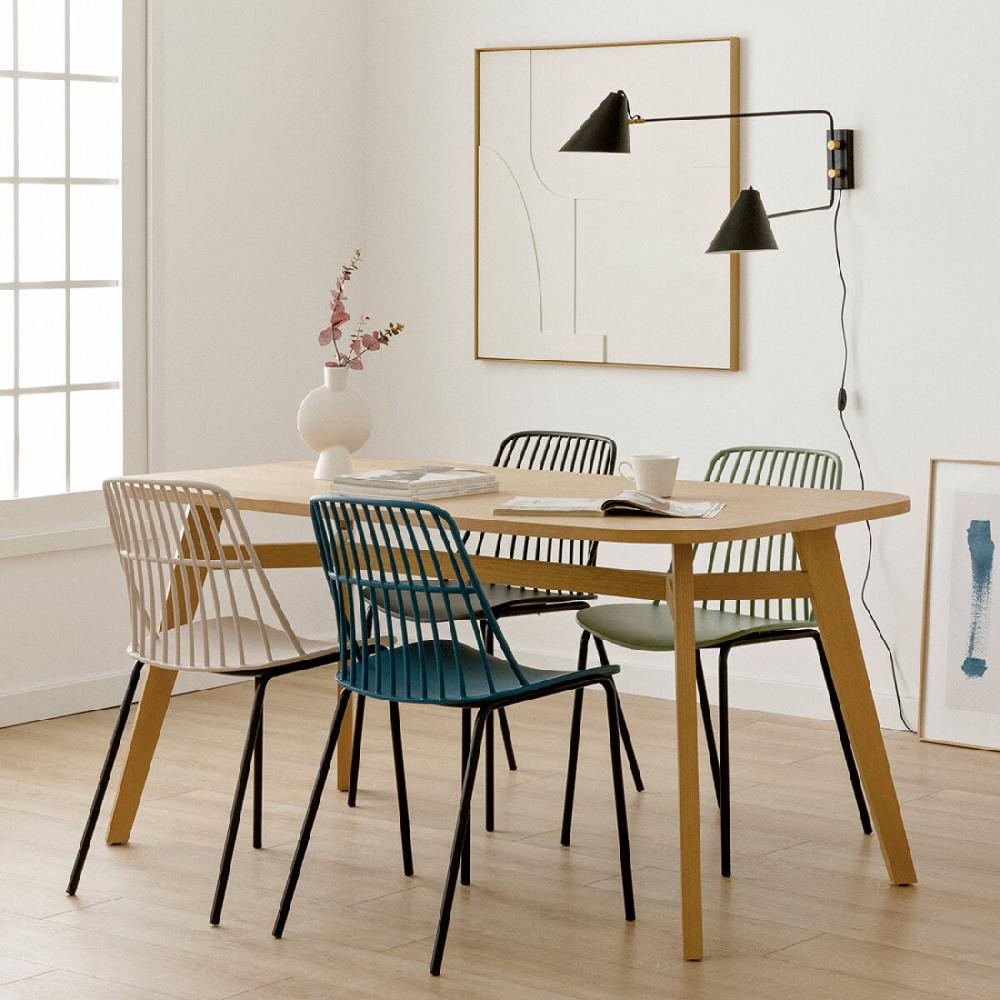 kenay home Mesa de comedor rectangular roble 160