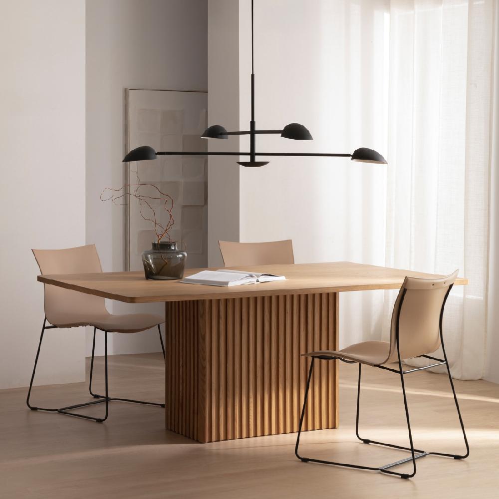 kenay home Mesa de comedor rectangular roble 180