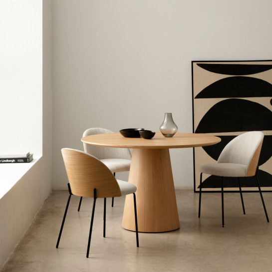 Kenay Home Mesa De Comedor Redonda Natural 120