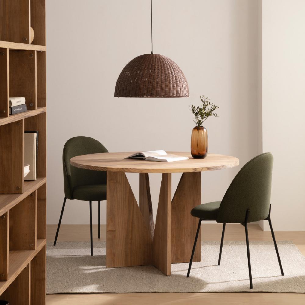 kenay home Mesa de comedor redonda natural 120