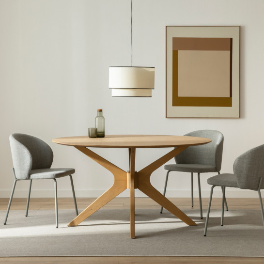 Kenay Home Mesa De Comedor Redonda Natural 140