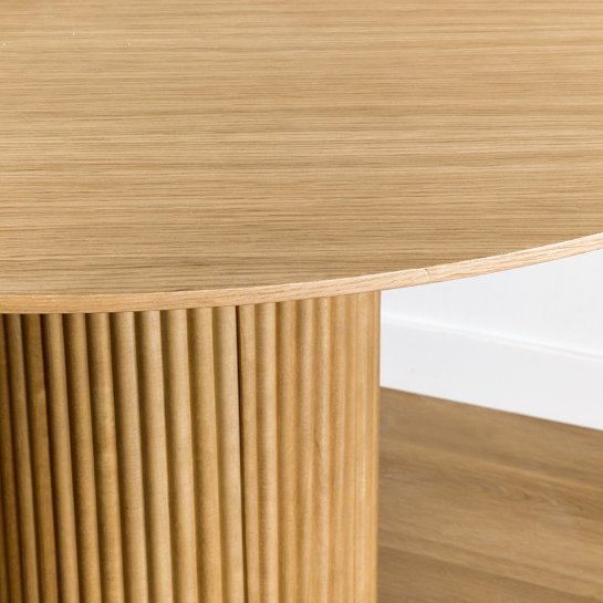 Kenay Home Mesa De Comedor Redonda Roble 110