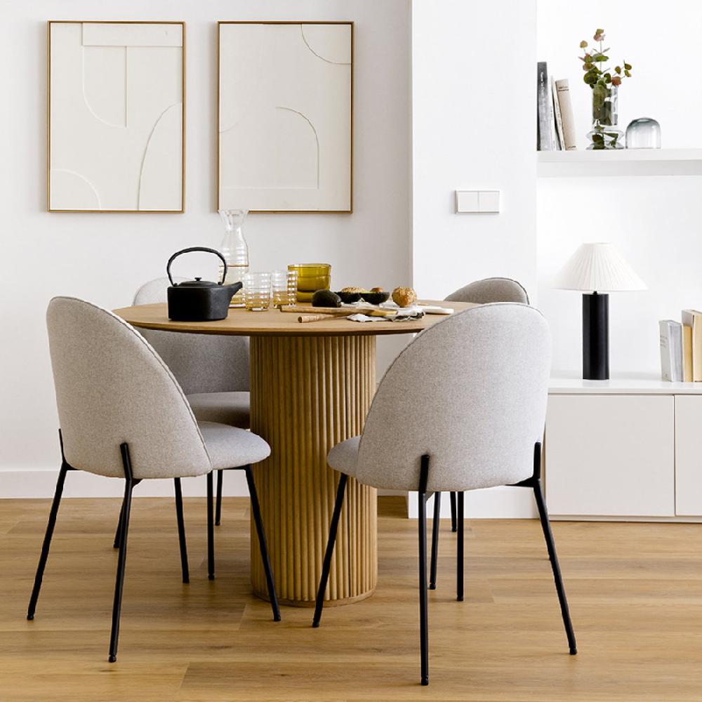 kenay home Mesa de comedor redonda roble 110