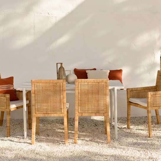 Kenay Home Mesa De Jardín Rectangular Blanca 150