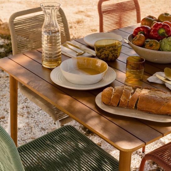 Kenay Home Mesa De Jardín Rectangular Natural 160