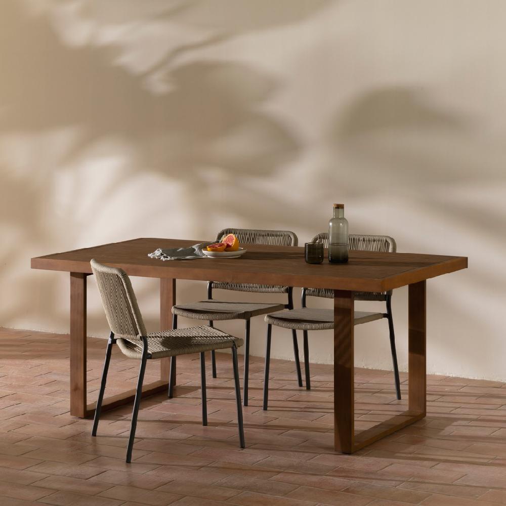 Kenay Home Mesa De Jardín Rectangular Natural 180