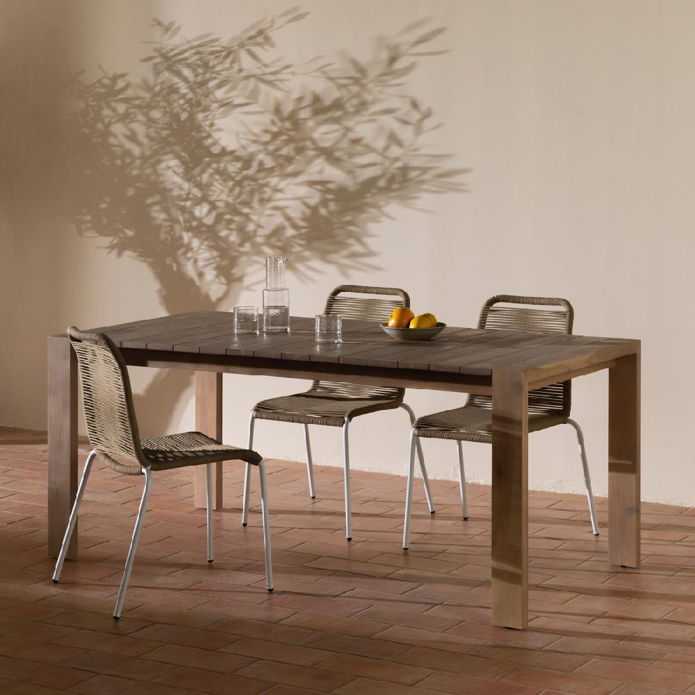 Kenay Home Mesa De Jardín Rectangular Natural 180