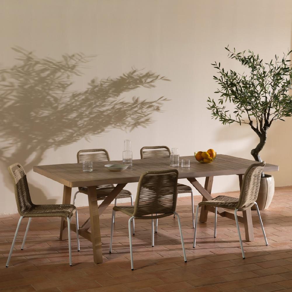 Kenay Home Mesa De Jardín Rectangular Natural 220