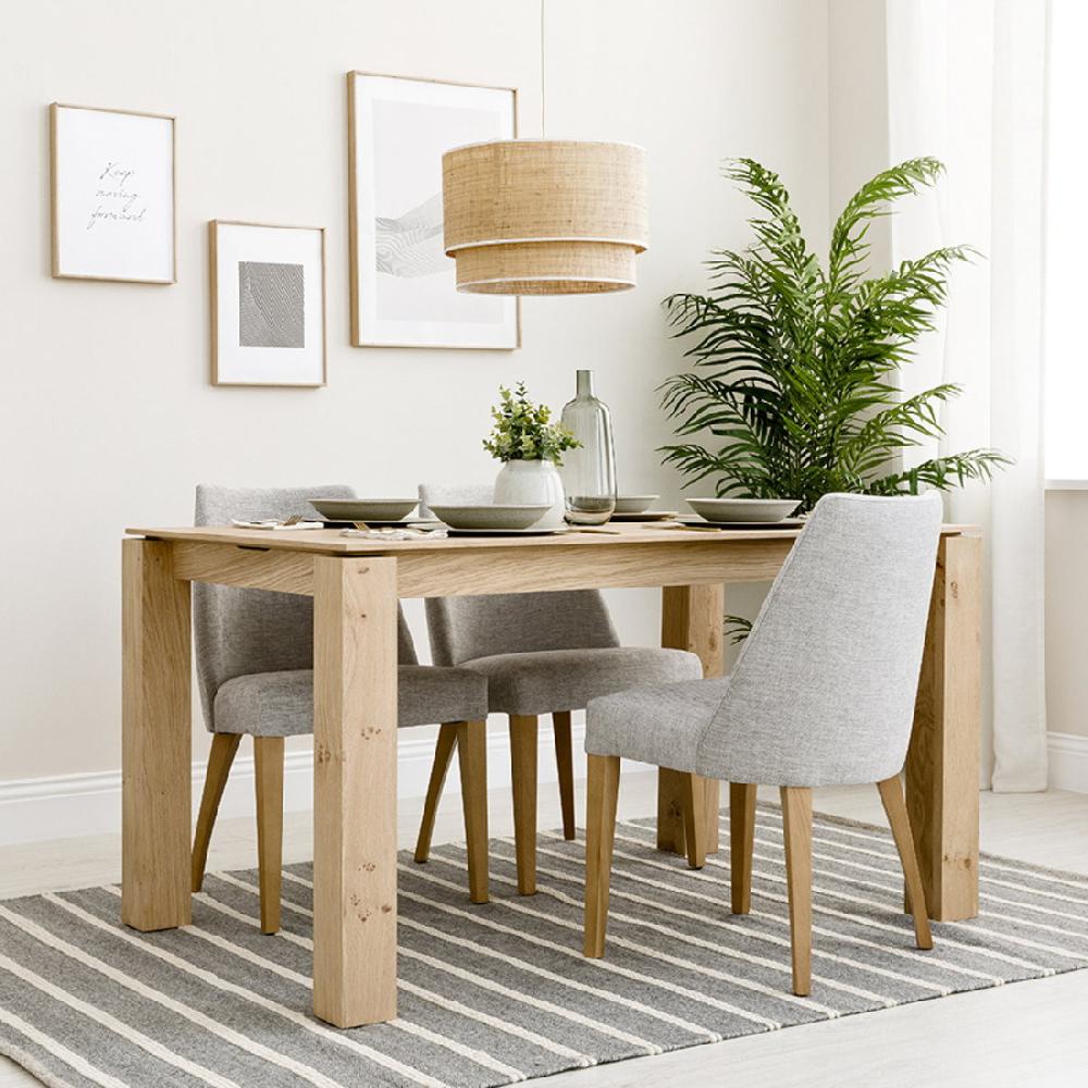 kenay home Mesa extensible roble anudado 140