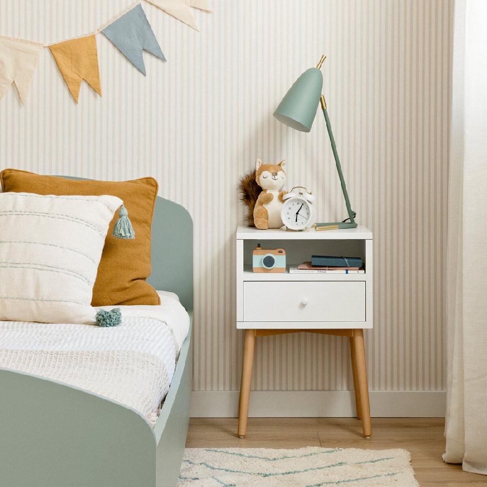 kenay home Mesita blanca y natural infantil