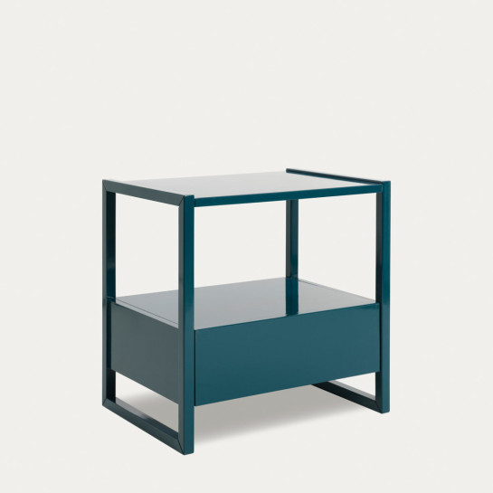 Kenay Home Mesita De Noche Azul 1 Cajón