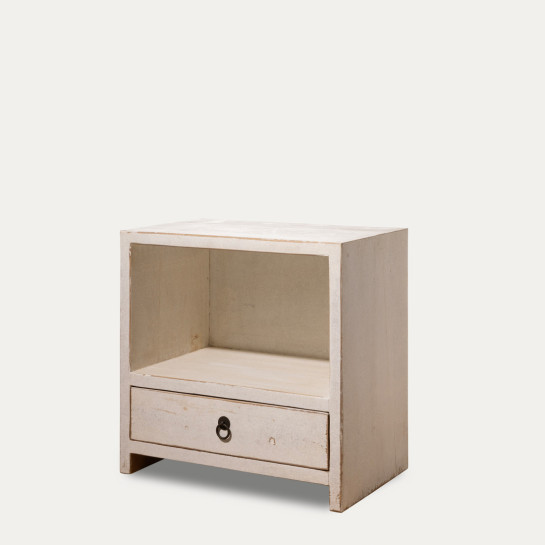 Kenay Home Mesita De Noche Blanca 1 Cajón