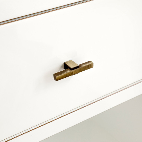 Kenay Home Mesita De Noche Blanca 1 Cajón