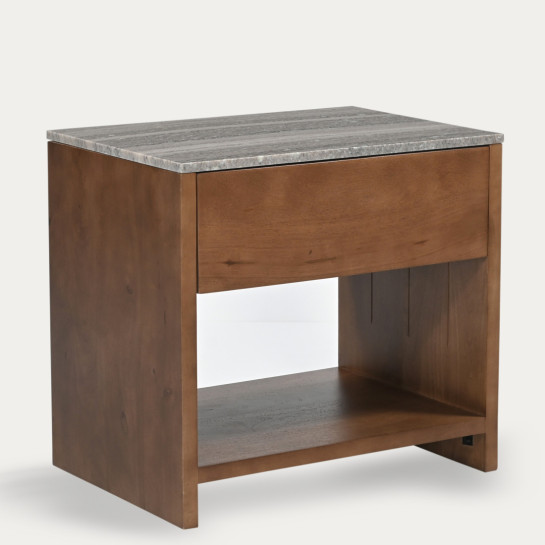 Kenay Home Mesita De Noche Natural 1 Cajón