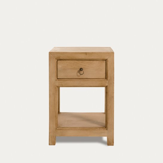 Kenay Home Mesita De Noche Natural 1 Cajón 40