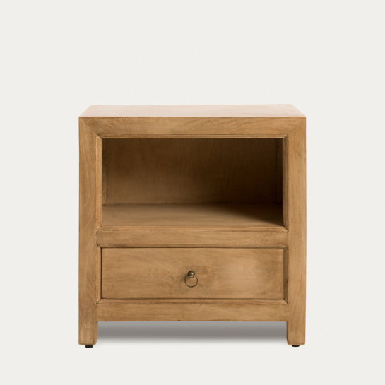 Kenay Home Mesita De Noche Natural 1 Cajón 55
