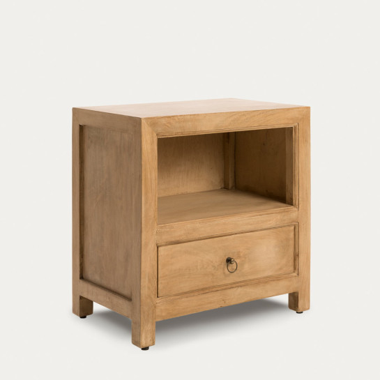 Kenay Home Mesita De Noche Natural 1 Cajón 55