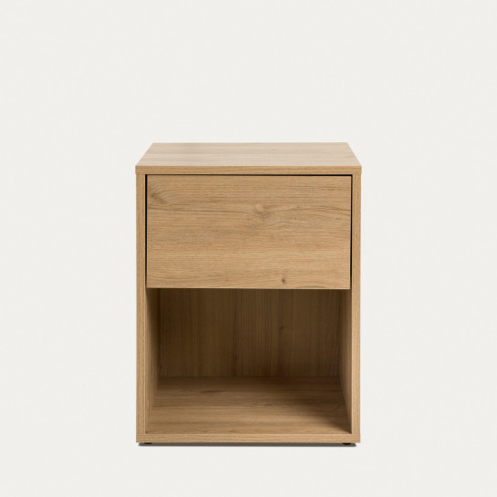 Kenay Home Mesita De Noche Natural 1 Cajón