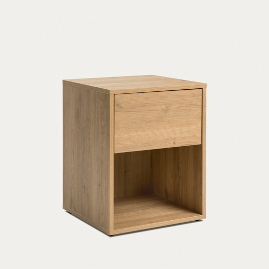 Kenay Home Mesita De Noche Natural 1 Cajón