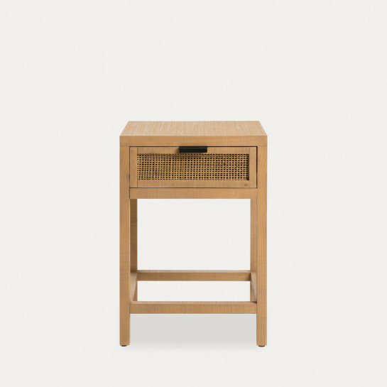 Kenay Home Mesita De Noche Ratán 1 Cajón