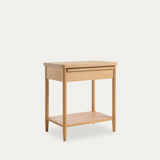 Kenay Home Mesita De Noche Roble 1 Cajón