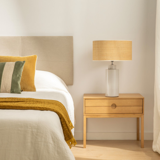 Kenay Home Mesita De Noche Roble 1 Cajón