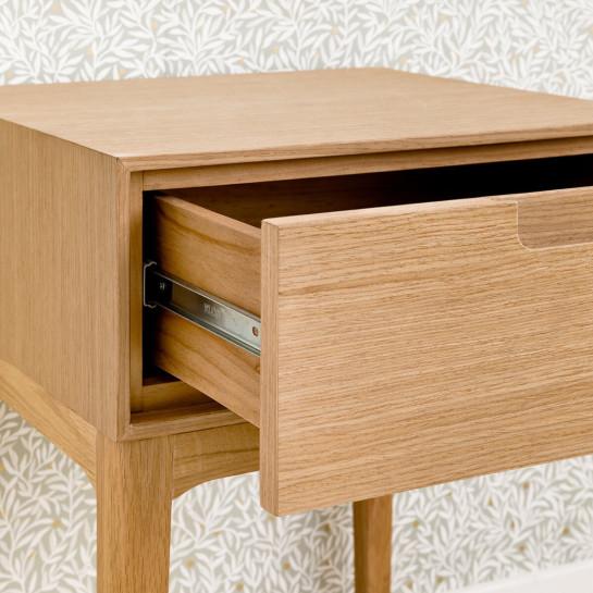 Kenay Home Mesita De Noche Roble 1 Cajón