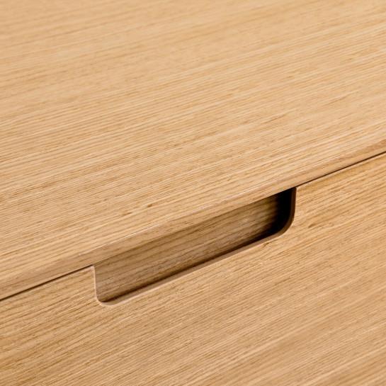 Kenay Home Mesita De Noche Roble 1 Cajón