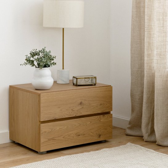 Kenay Home Mesita De Noche Roble Personalizable