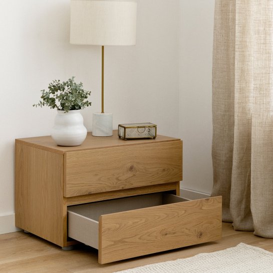 Kenay Home Mesita De Noche Roble Personalizable