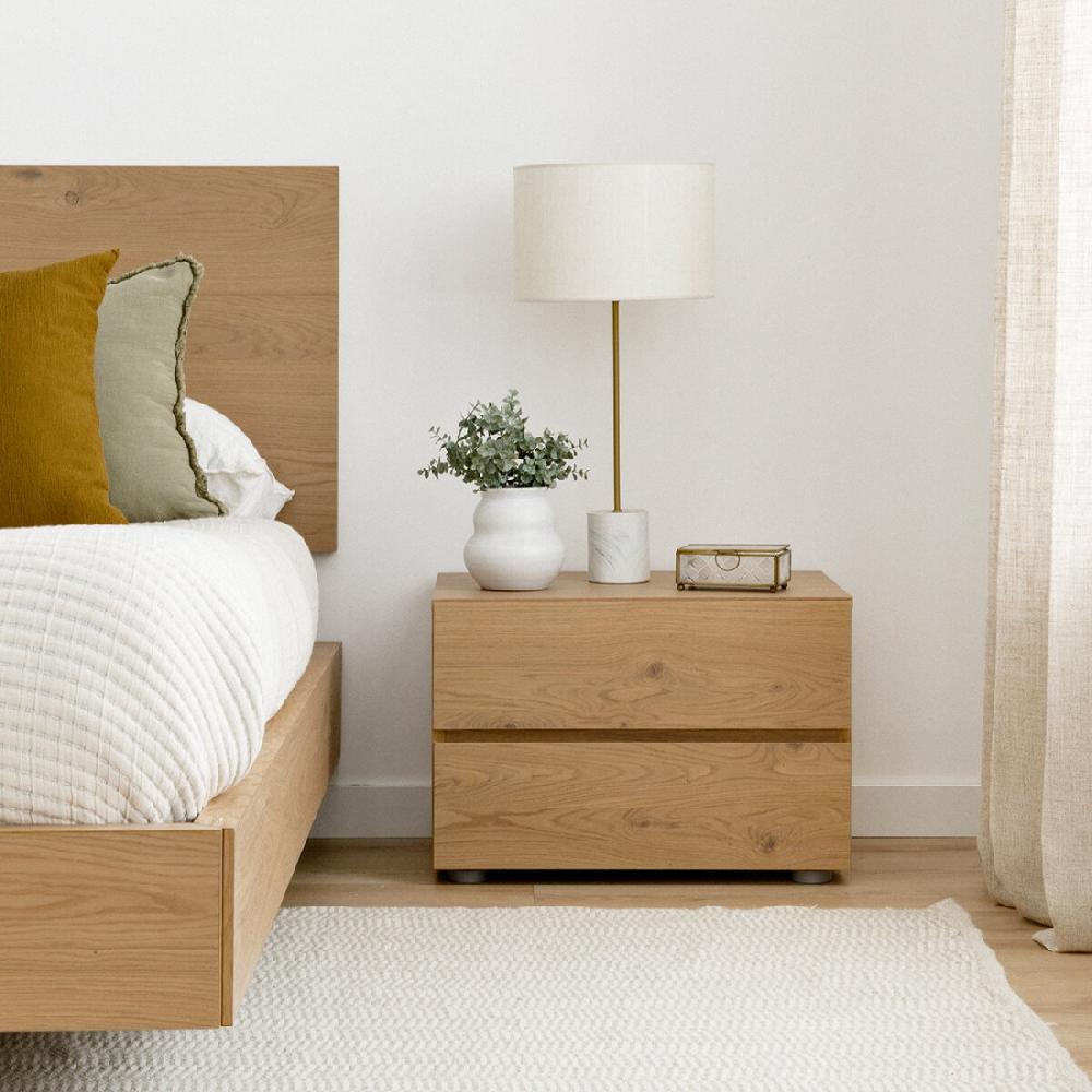 kenay home Mesita de noche roble personalizable