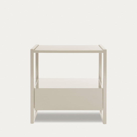 Kenay Home Mesita De Noche Tórtola 1 Cajón