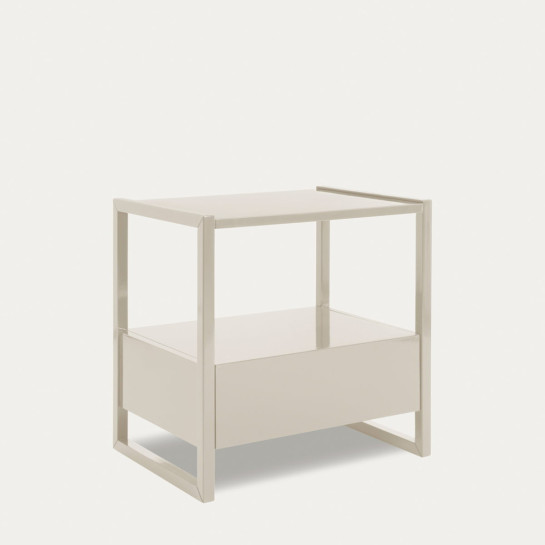 Kenay Home Mesita De Noche Tórtola 1 Cajón