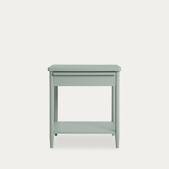 Kenay Home Mesita De Noche Verde 1 Cajón
