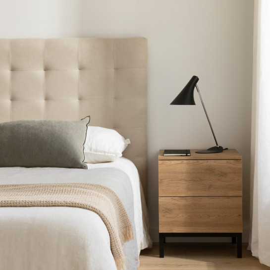 Kenay Home Mesita Natural 2 Cajones