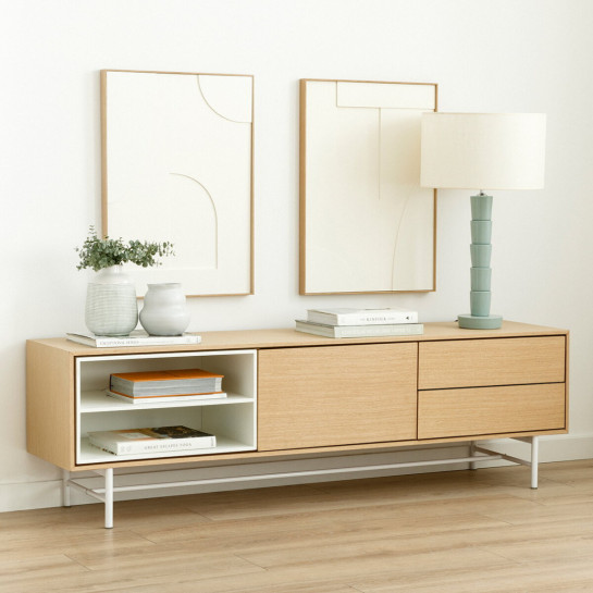 Kenay Home Mueble TV 170 Whitewash