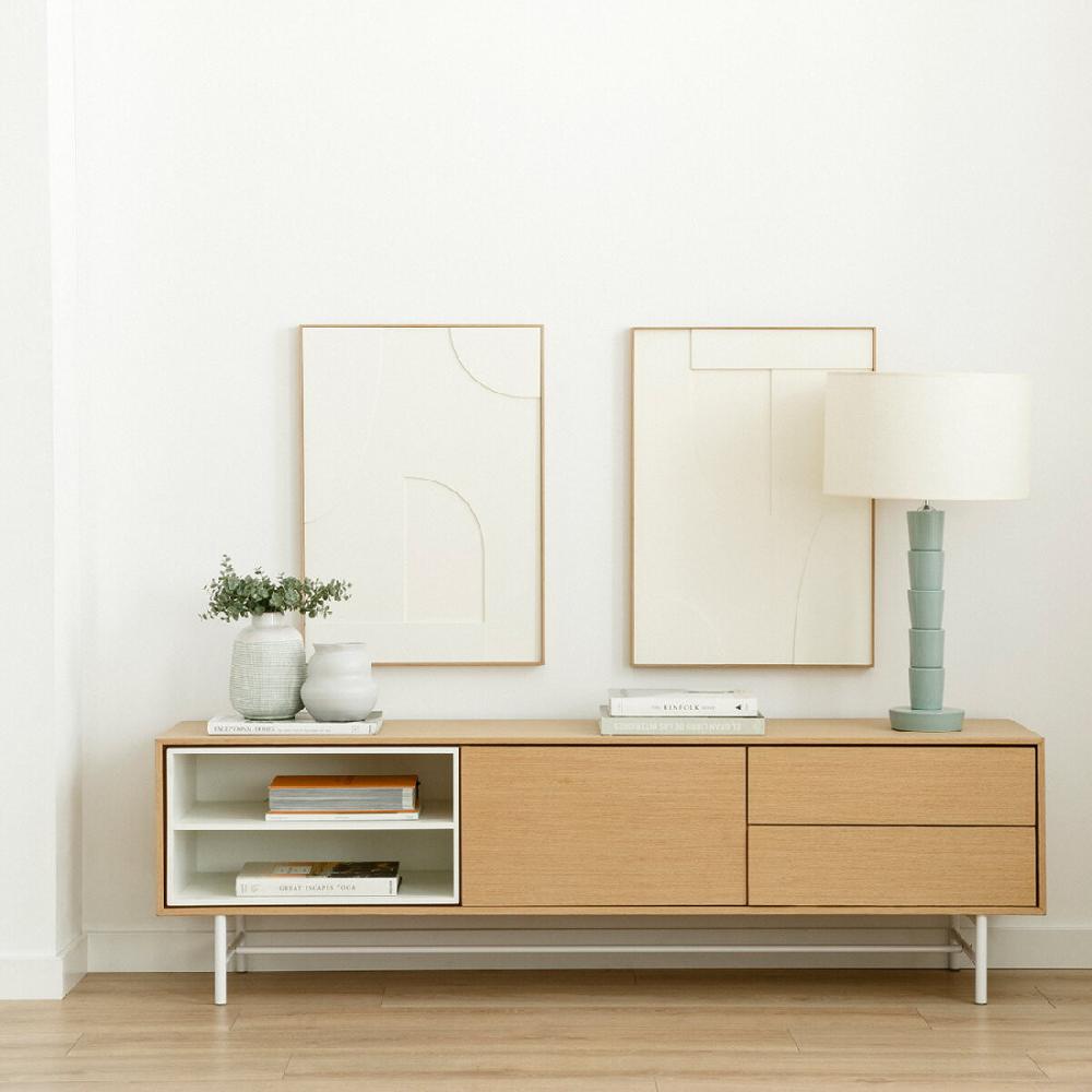 kenay home Mueble TV 170 whitewash