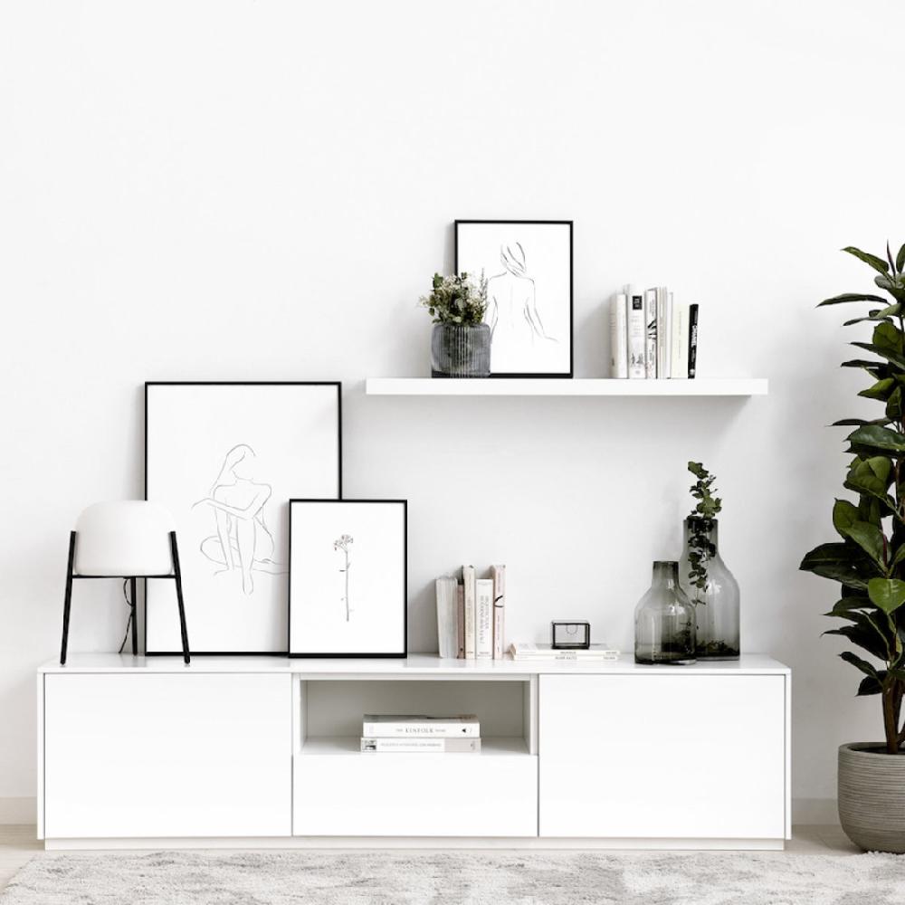 kenay home Mueble TV 180 blanco