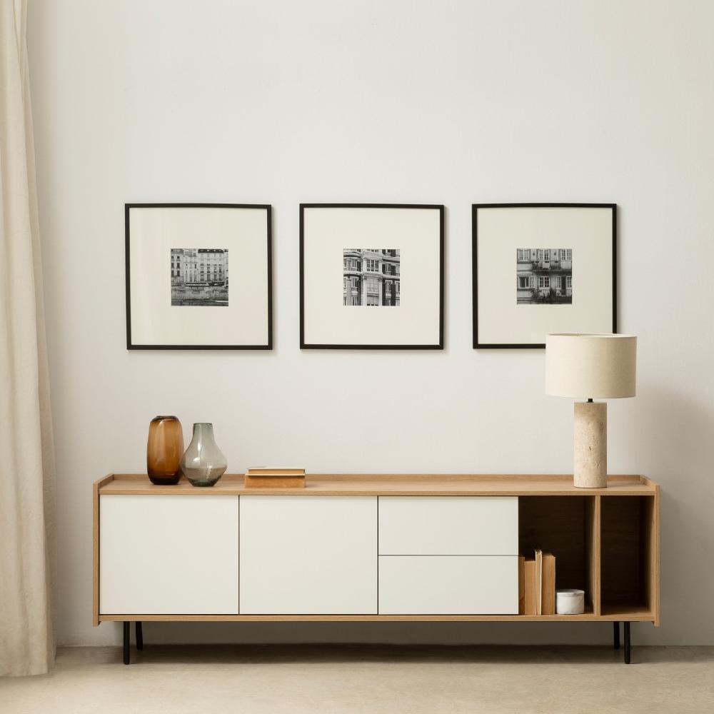 kenay home Mueble TV 180 blanco y natural